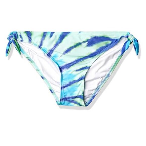 Tommy Hilfiger GREEN Swirl Tie Dye Bikini Swim Bottom, US Small NWT - Picture 2 of 3